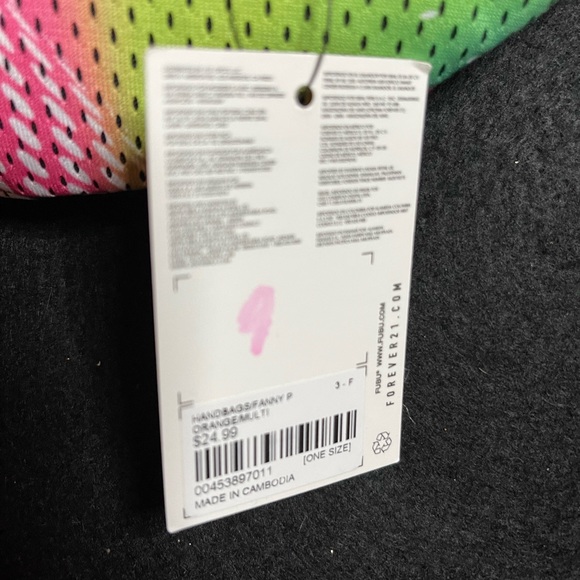 Forever 21 FUBU Multi Color Mesh NWT Cross Body Fanny Pack - Picture 8 of 11